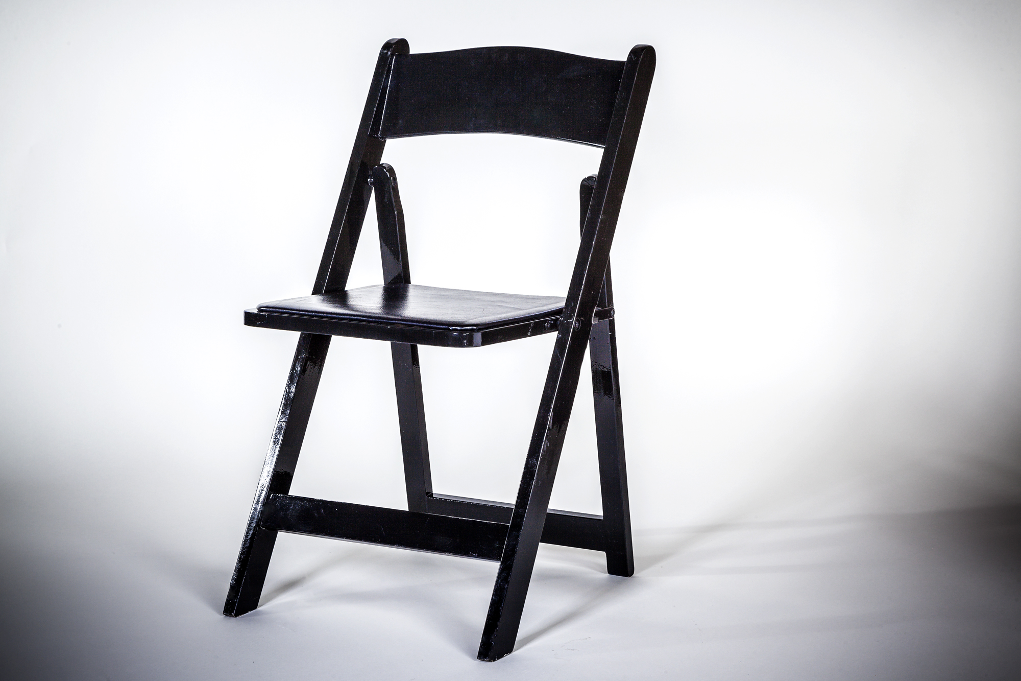 Black Wood Folding Chair | AM Party Rentals