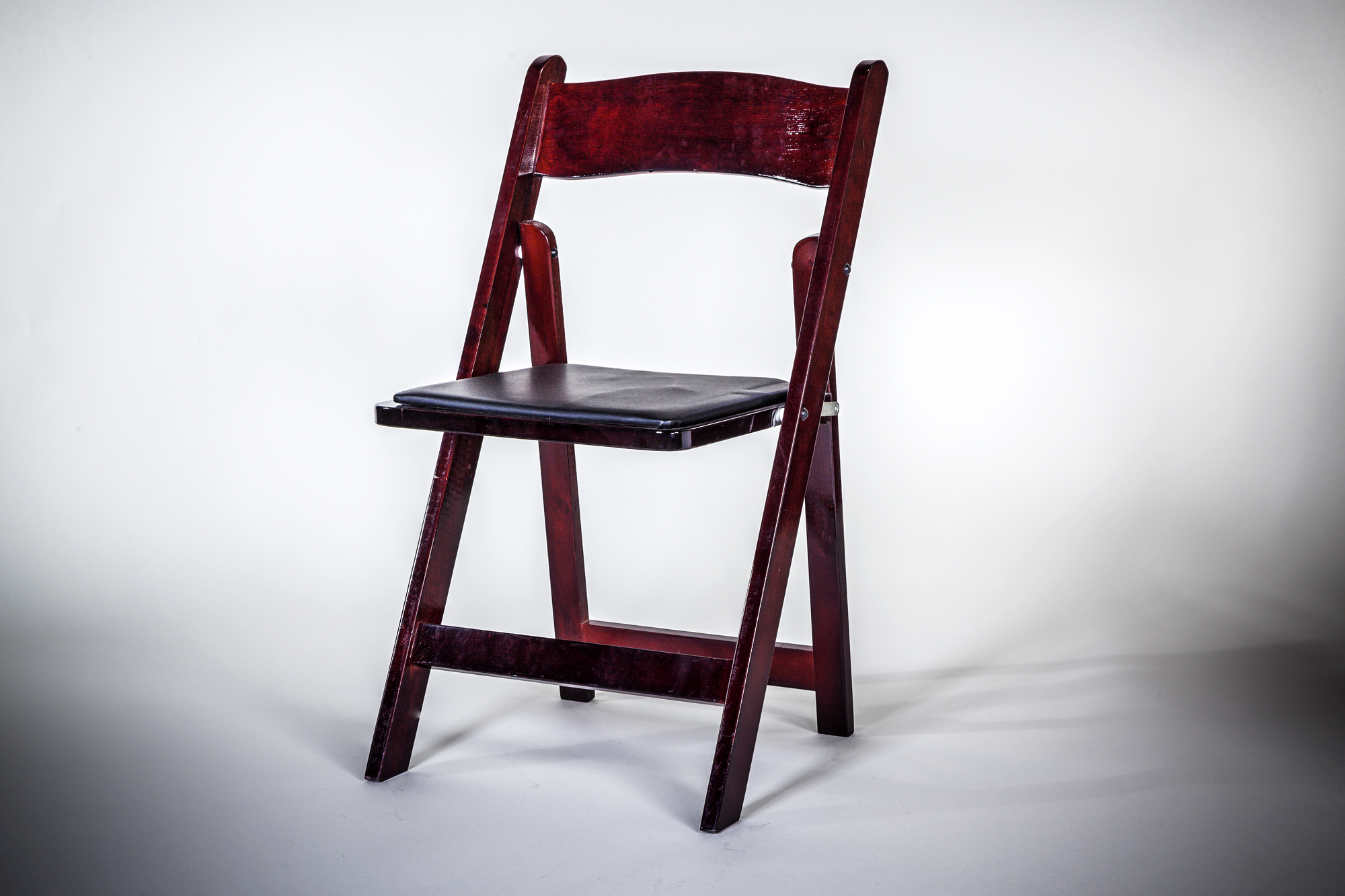 Mahogany Wood Folding Chair | AM Party Rentals
