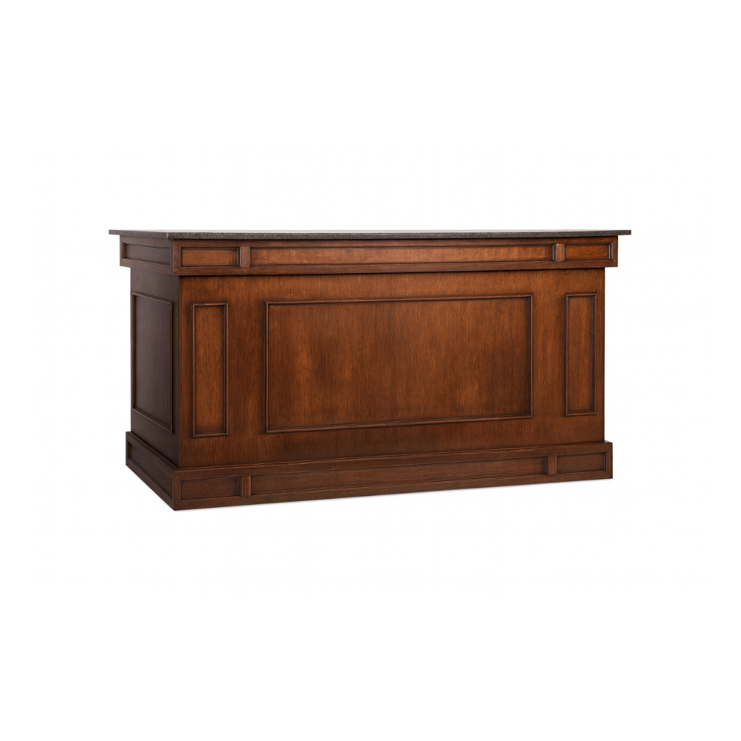 7' Classic Dark Wood Bar