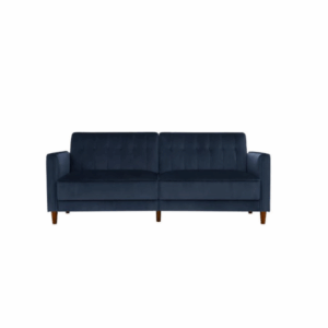Blue Velvet Retro Sofa