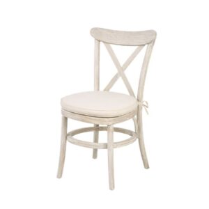 Tuscan, Whitewash Cross Back Chair