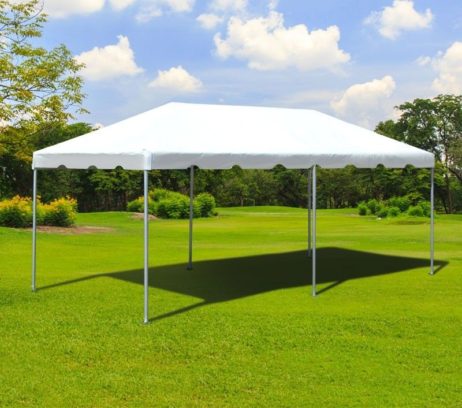 Traditional Frame, 10′ x 20′ White Canopy | AM Party Rentals