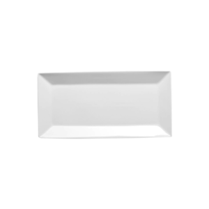 Plaza, 7"x15" White Rectangular Platter
