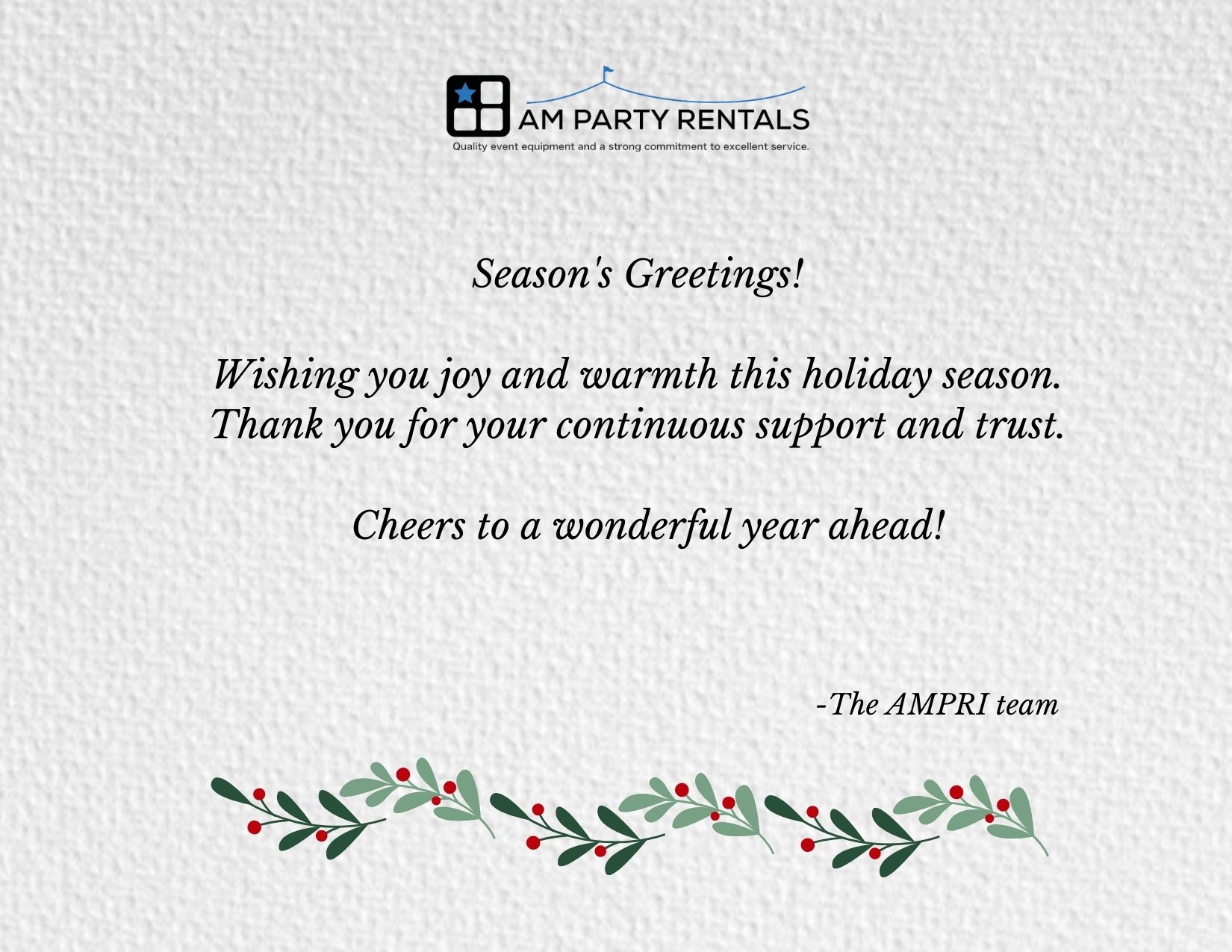 https://ampartyrentals.com/wp-content/uploads/2023/12/Wishing-you-safe-and-warm-holidays-From-the-AM-Party-Rentals-team-to-you.jpg