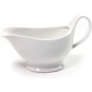 White Ceramic Gravy Boat