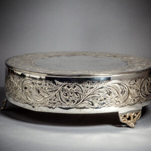 Round Silver Platted Stand