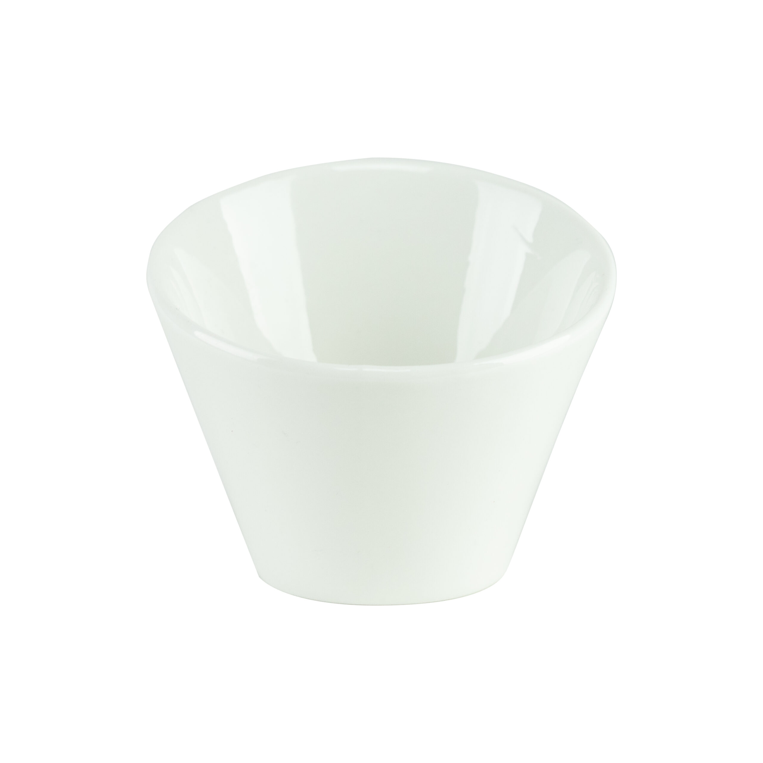 Shift, 4" White Angle Bowl