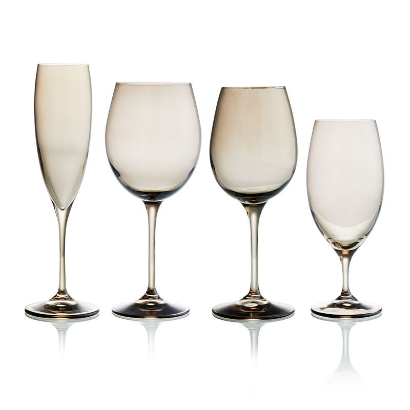 Aurora Smoke Wine Glasses