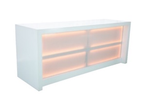 Plaza, White Lighted Bars (2)