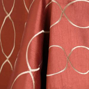 Dupioni Infinity Burnt Orange