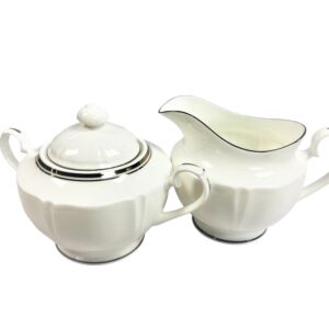 Silver Bands Cream & Sugar Set