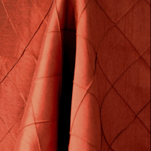 Dupioni Pintuck Burnt Orange