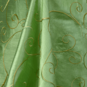 Dupioni Swirl Apple Green