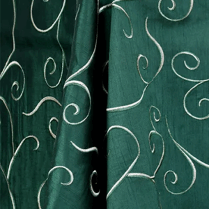 Dupioni Swirl Hunter Green