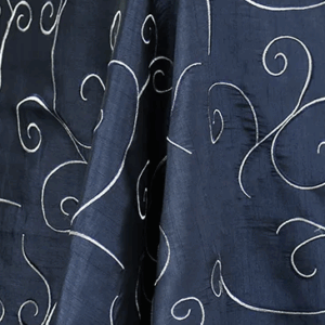 Dupioni Swirl Navy