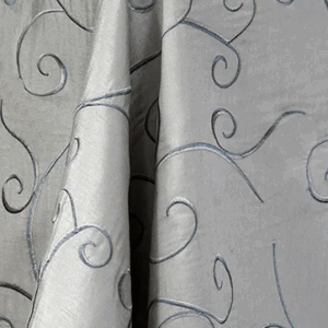 Dupioni Swirl Silver