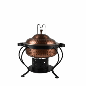 3 qt Round Burnt Copper Chafer