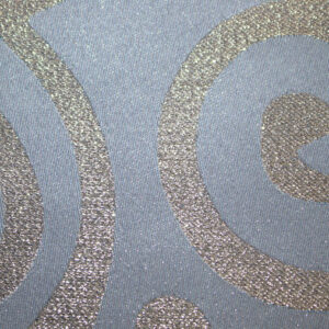 Metallic Scroll Blue Silver