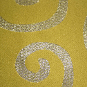 Metallic Scroll Lime Silver
