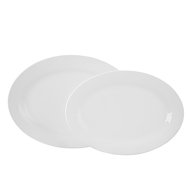 Essence White Oval Platter