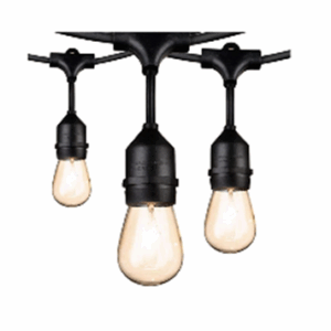 Patio String Lights, Black