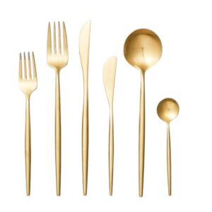 Stelluti, Brushed Gold Flatware