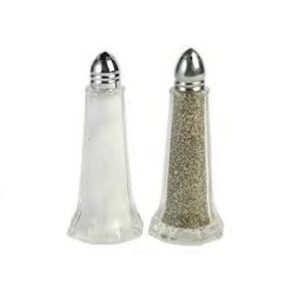 Clear Glass Salt & Pepper Set