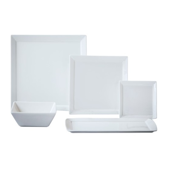 Tavola, White Square Dinnerware