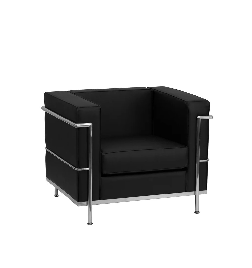 Contemporary Black Leather Chair