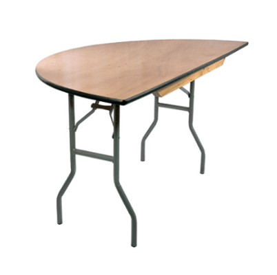 48" Half Wood Table