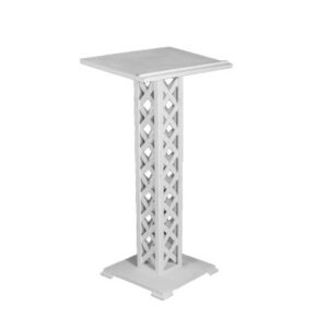 White Lattice Ceremony Podium