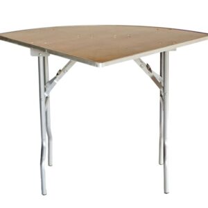 60" Quarter Wood Table