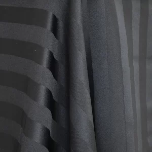 Satin Stripe Black