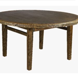 Plymouth, 66" Rd Driftwood Farm Table