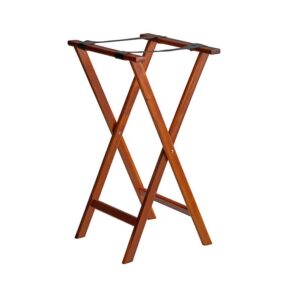 Walnut Wood Waiter Tray Stand