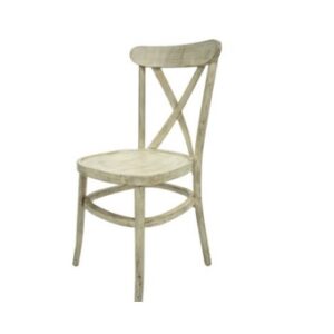 Tuscan, Whitewash Cross Back Chair