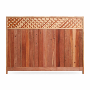 8' Natural Redwood Fence