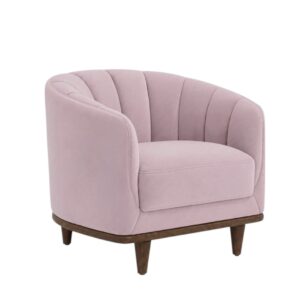 Velvet, Blush Shell Chair