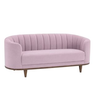 Velvet, Blush Shell Loveseat