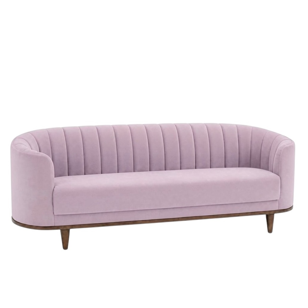 Velvet, Blush Shell Sofa