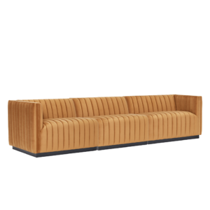 Velvet Honey, Ribbed Sofa