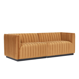 Velvet Honey, Ribbed Loveseat