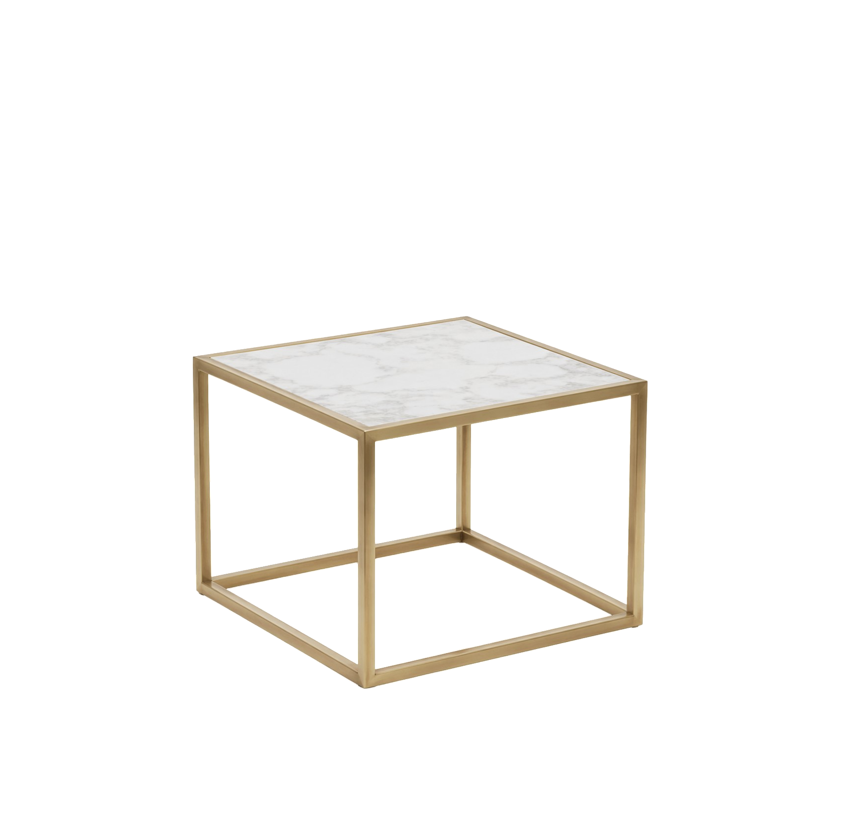 Orion, 15″ Gold Glass Side Table