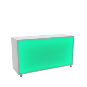 Plaza, 6' White Lighted Bar