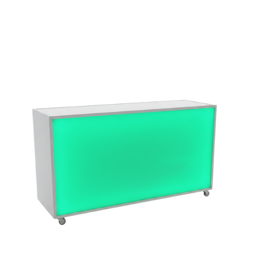 Plaza, 6′ White Lighted Bar
