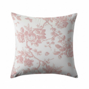 Party Toile, 20" Rose Pillow